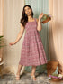 MULMUL NEITY FLORAL JAAL HAND BLOCK PRINTED MIDI DRESS MULMUL NEITY FLORAL JAAL HAND BLOCK PRINTED MIDI DRESS